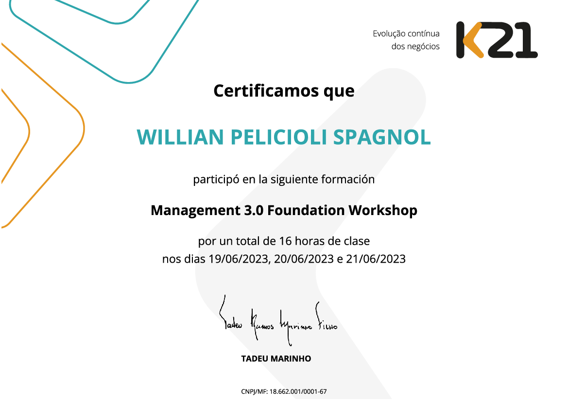 Certificado K21